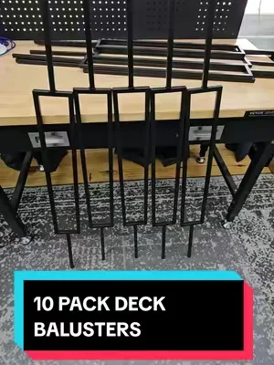 VEVOR 10 PACK DECK BALUSTERS, MATTE BLACK, VERY ELEGANT, 44" TALL, STAIRCASE BALUSTERS, WORK WITH COMPOSITE WOOD OR WOOD. #deckbalusters #staircasebalusters #tiktokshopcreatorpicks #summervibes #dealsforyoudays @VEVOR Store @CreatorCollab_Mabel @Haidee_Collab 