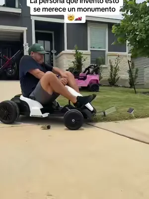 La persona que inventó esto se merece un monumento 🤯🏎️ #electricgokart 