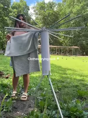 Modern version of clotheslines #clothesdryingrack #airdryingclothes #dfyd #summervibes #dealsforyoudays 