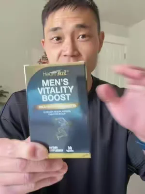 Men’s Vitality Boost daily supplement @Health A to Z #healthatoz 