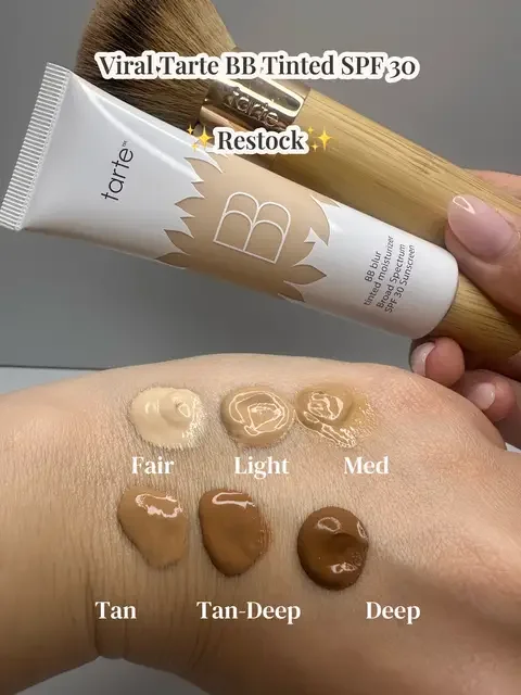 If your shade is sold out try the travel size! @tarte cosmetics #tartecosmetics #tartebbblurtintedmoisturizer #bbblurtintedmoisturizer #tintedsunscreen #tiktokshopcreatorpicks 