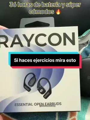 Raycon Essential Open Earbuds  Si los audífonos normales te molestan o se te caen, mira esto 👀. Estos Raycon tienen diseño abierto, son súper cómodos, resistentes al agua y tienen hasta 36 horas de batería. 🔥🎧 #DealsForYouDays #tiktokshopcreatorpicks #Raycon #WirelessEarbuds #TikTokMadeMeBuyIt