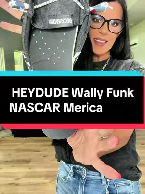 HEYDUDE Wally Funk NASCAR Merica - #TiktokShopCreatorPicks #nascar #heydudeshoes 