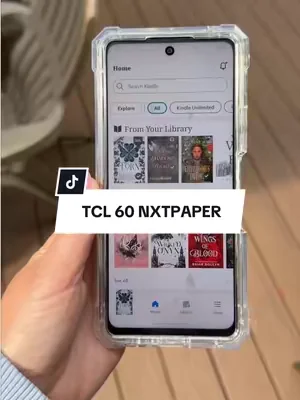 Testing this paper-like phone in direct sunlight and so excited I can actually read on it unlike my regular phone ☀️📖📱 ✨ Matte, anti-glare display ✨ color and black and white reading modes  ✨ Unlocked phone with expandable storage ✨ Easier on the eyes and less blue light than a typical screen ✨ Works with multiple reading apps #BookTok #ereadercomparison #miniereader  #TechForReaders #nxtpaper 