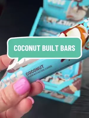 Coconut protein bars 🥥 @Built Bar #proteinbar #coconut #dealsforyoudays 