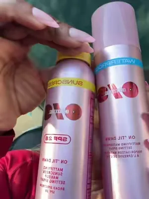 @ONE SIZE BEAUTY  really did there thing with this duo 😍 #settingspray #makeupessentials #summerwins #summermakeup #onesizesettingspray 