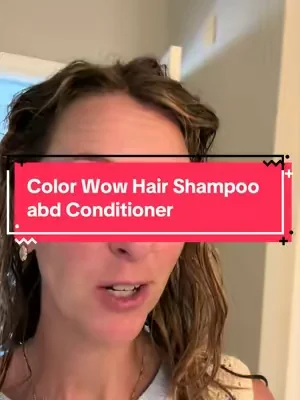 I give the Color Wow Color Security shampoo and conditioner a 10/10! It did great on my thick colored hair! #colorwow #coloredhair #shampooandconditioner #dealsforyoudays #hairtok 