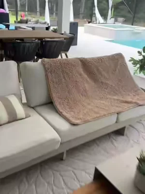 I’ve found this to be the best way to keep our couch clean because our dog actually prefers to sit/lay on this Muddy Mat Washable Couch Cover – Pet & Stain Protection sofa blanket 