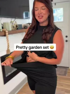 Pretty garden iykyk! #prettygarden #twopieceset #matchingset #maternityoutfits #comfyoutfit 