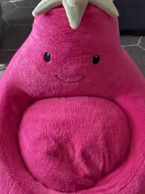 The cutest seat in the house! 💜🍆 This kids eggplant bean bag chair is soft, comfy, and the perfect spot for reading, relaxing, gaming, or movie time. Fun design, cozy support, and a playful addition to any bedroom or playroom! #BeanBagChair #KidsRoomDecor #PlayroomIdeas #KidsFurniture #BeanBag 