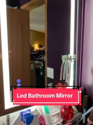 Upgrade your bathroom routine with this LED fogless mirror! ✨🚿 No more wiping away steam after a hot shower. The built-in LED lighting gives you a clear view for shaving, skincare, makeup, and daily grooming while keeping your mirror crystal clear. #FoglessMirror #LEDMirror #BathroomUpgrade #BathroomEssentials #ShowerMirror 