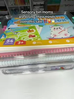 If you’ve ever spent more time cleaning up a sensory activity than your child spent playing with it… these are for you 🙌 The locking lids keep sensory bin fillers contained, organized, and ready to use whenever you need a quick screen-free activity. No wonder moms are grabbing the 4-pack and 8-pack while they’re on sale. #SensoryBins #HomeschoolMom #ScreenFreeKids #dealsforyoudays  #MomHack 