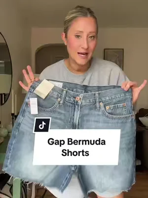 For the girls who aren’t ready to give up their shorts but still want a little more coverage 🙌 These Gap Bermuda shorts have that relaxed, effortless fit that’s actually comfortable to wear all day. Easy to style with tanks, tees, sweatshirts, and sneakers, and they’re long enough that I’m not constantly tugging them down every time I sit. 😂 #gapstyle #bermudashorts #summeroutfits #over40style #tiktokshopfinds 