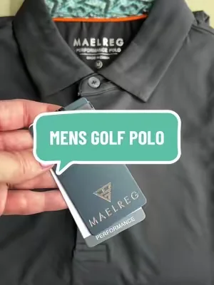 Men’s golf polo comes in a bunch of color options but they’re selling out fast ⛳️ @MAELREG GOLF #mensgolfpolo #menspolo #golfshirt 