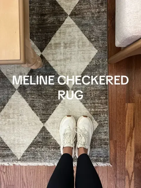 Can we talk about how much a rug can completely change a room? I rolled this checkered neutral rug out and suddenly everything felt warmer, cozier, and more put together. The pattern adds interest without being overwhelming, and the neutral tones work with literally everything. It’s giving designer home without trying too hard. #rug #rugs #checkeredrug #homedecor #dealsforyoudays @RugsUSA