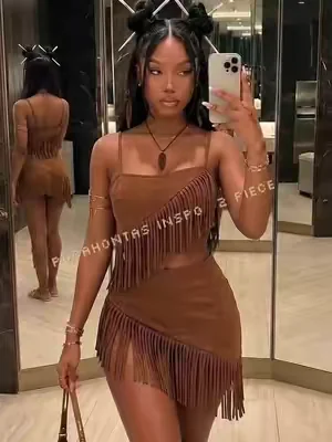THE CUTEST SET!!! #set #western #fringe #tiktokshop #ootd #pocahontas
