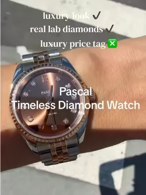 Luxury on a budget✨@PASCAL Diamonds #pascaldiamondwatch #watchtok #pascal #dealsforyoudays 