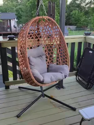 This egg chair is the kind of upgrade that makes everyone fight over the best seat in the house. Perfect for your porch, patio, balcony, or backyard, with a cozy cushion that makes it hard to get back up once you sit down. #TikTokShopCreatorPicks #tiktokshopstockup #BigDreamsStartSmall #dealsforyoudays #OutdoorLiving 