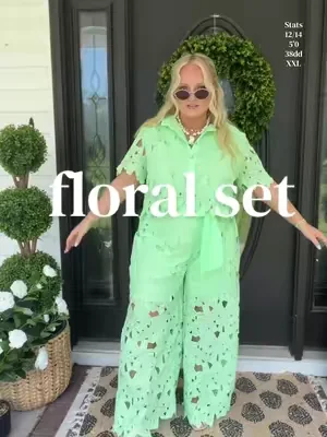 It’s a 10/10! #set #floralset #laceset #dealsforyoudays #tiktokshopcreatorpicks 