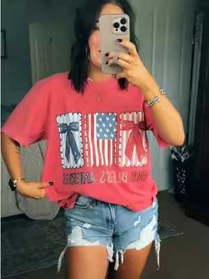 The perfect 4th of July tshirt!!! #4thofjuly #4thofjulyoutfit #4thofjulyoutfit #summerstyle #summertshirt 