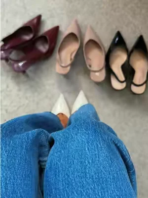 The perfect kitten heels for ANY occasion! Comfortable sling back heels with the perfect heel length. Such a comfortable and beautiful heel! ☁️😮‍💨 #kittenheels #heelsforwomen #slingbackheels #heels #shoesforwomen 