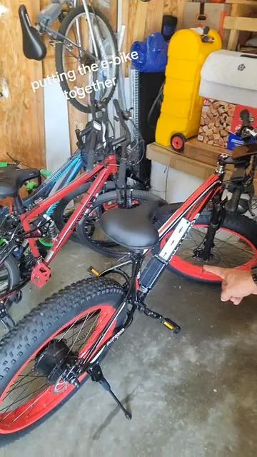 putting together one of the best e-bikes I've ever had goes over 30 mph with 60+ miles  range and huge off-road tires. #assemblingebike #eoeotwoebike #fastebike #beachcruiser #bestebike 