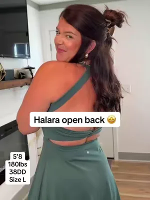 Open back dress 🤩 #halara #halaradress #openback #athleticdress 