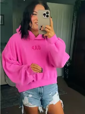 ALL SIZES IN STOCK RIGHT NOWW!!!! @Gap  I am obsessed!!!! #sweatshirt #gap #gappartner #gapsweatshirt 