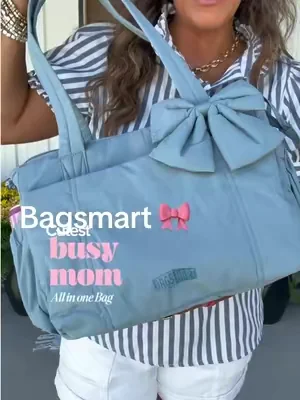 Carries Your whole life wrapped in a Bow 🎀 @BAGSMART #purse #totebag #momapproved #dealsforyoudays #SummerWins 