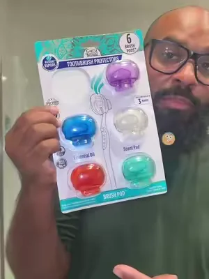 6 Pack of Toothbrush Protectors that fit any and all size toothbrushes to keep them free of germs and bacteria! @GuruNanda LLC @Puneet Nanda bridge the gap #GuruNanda #DealsForYouDays #oralhealth #dentalhealth #teethcleaning 