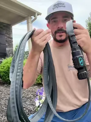 Upgrade your garden game with the AquaJoe FiberJacket garden hose 💦 Built with abrasion-resistant durability to handle everyday yard work without the hassle. 🌱 #aquajoe #gardenhose #waterhose #yardwork #dealsforyoudays