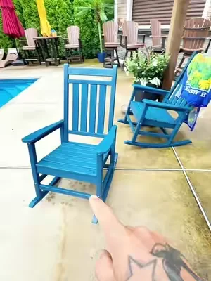 Poly rocking chair set#rockingchair #porch #backyard #deck #patio 