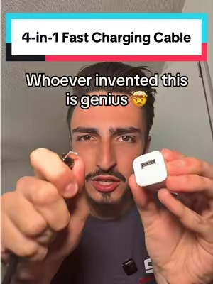 This is pure genius #4in1charger #4in1chargingcable #chargingcable #fastcharger #fastchargingcable 