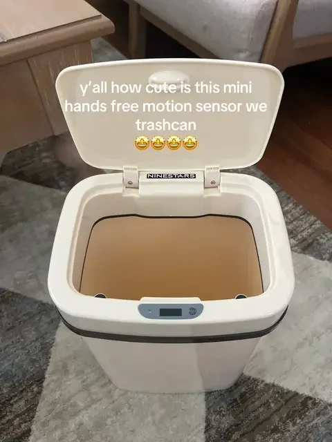 Why am I obsessed with this tiny trash can? 😂 It’s motion-sensor, completely hands-free, and the perfect size for bathrooms, office desks, or even your car. No touching gross lids, no clutter, and honestly? It’s way cuter than a trash can has any right to be. #trashcan #trashcans #trash #bathroom #dealsforyoudays 