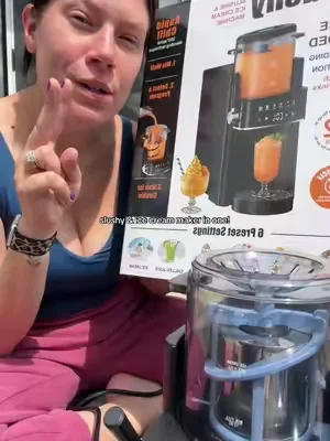 Currently making protein ice cream in my new slushy & ice cream maker! 🍨  #slushy #icecream #slushymaker #icecreammaker #dealsforyoudays 