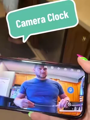 This camera clock is a great way to keep an eye on the house @Noahtec #cameraclock 