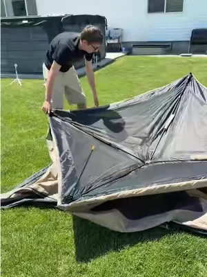 BTW the takedown is easier ! @Fanttik The Fanttik Alpha C4 pop-up tent sets up in about 60 seconds, making camping easier than ever ⛺✨ Spacious, convenient, and perfect for weekend adventures without the hassle. #popuptent #fanttik #campinggear #outdooradventures #campinglife
