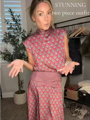 Absolutely stunning! ✨ The kind of outfit that makes you feel instantly put together. This matching skirt set is lightweight, flattering, comfortable, and looks so much more expensive than it is. The movement of the skirt is what sold me. 🤍 #twopieceset #matchingset #dealsforyoudays #vacationoutfit #weddingguestdress @Likemychoice Global 