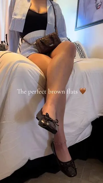 The perfect brown flats 🤎#fyp 