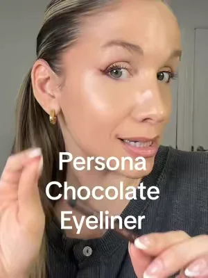 ✨ rarely on sale the @Persona Cosmetics waterproof eyeliners are ELITEEEE!! Chocolate shade is in stock at time of me posting this 🤎 #personacosmetics #chocolateeyeliner #browneyeliner #waterproofeyeliner #eyelinertutorial 