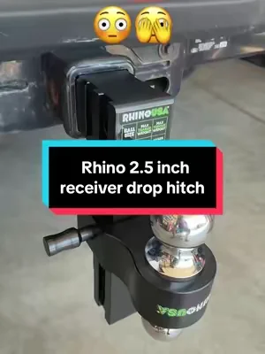 2.5 inch receiver adjustable drop hitch for towing @Rhino USA 