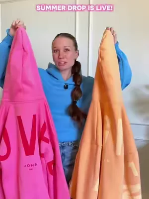 LIMITED EDITION COLORS!!! These new summer colors are so pretty I’m obsessed!!💕🙌🏼 stay true to size for the perfect oversized fit! #christianhoodie #summercollection #glohoodie #christiantiktok #summerhoodie 