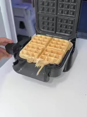 Ninja Belgian Waffle Maker PRO NeverStick😋💯 #wafflemaker #ninjawafflemaker #dealsforyoudays #SummerVibes #Summerwins 