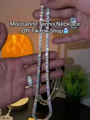#moissanite #tennisnecklace #moissanitevsdiamond #moissanitejewelry #vvs 