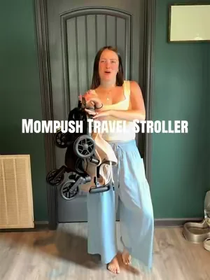 This made traveling with a little one so much easier!!  #travelstroller #mompushstroller #travel #dealsforyoudays @Mompush US 