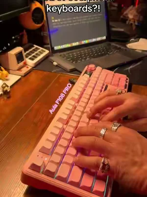 The Pink Aula F108 is back in stock! Run don’t walk because these fly off the shelves every sale season! #dealsforyoudays #keyboard #mechanicalkeyboard #keyboardasmr #keyboardtok 