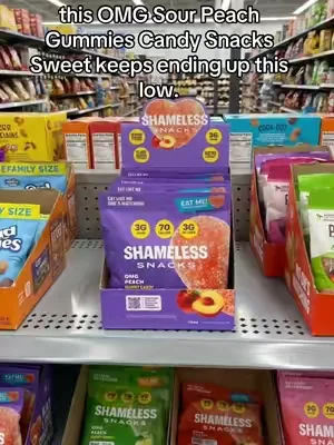 OMG Sour Peach Gummies Candy Snacks Sweet #DealsForYouDays #SummerWins 