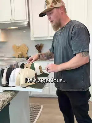 He finally got his crap together… #hat #storagehacks #homehacks #organize #dealsforyoudays 