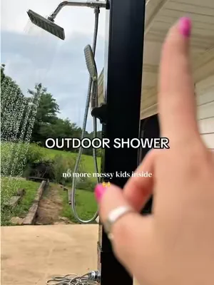 Okay honestly. Blue collar men need this lol and dirty kids  #outdoorshower 