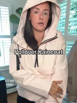 waterproof AND fleece lined pullover rain jacket but also a fall jacket too! #rainjacket #pulloverjacket #raincoat #falljacket #dealsforyoudays 